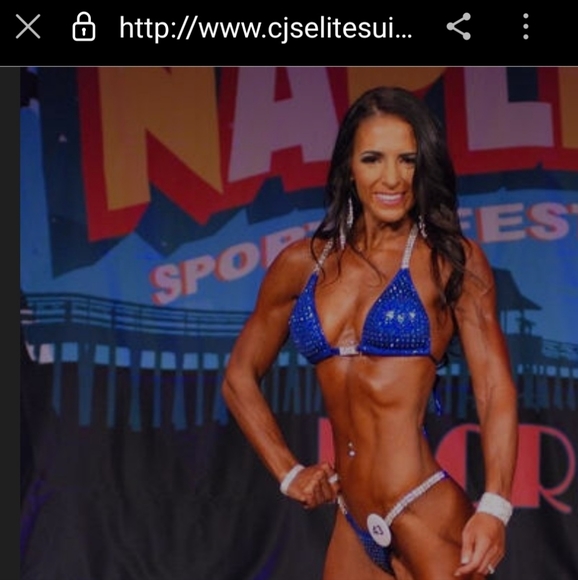 NEW/ NEVER WORN : CJ Pro Competition Bikini Suit NPC OCB IFBB. BRAND NEW. - Picture 11 of 16